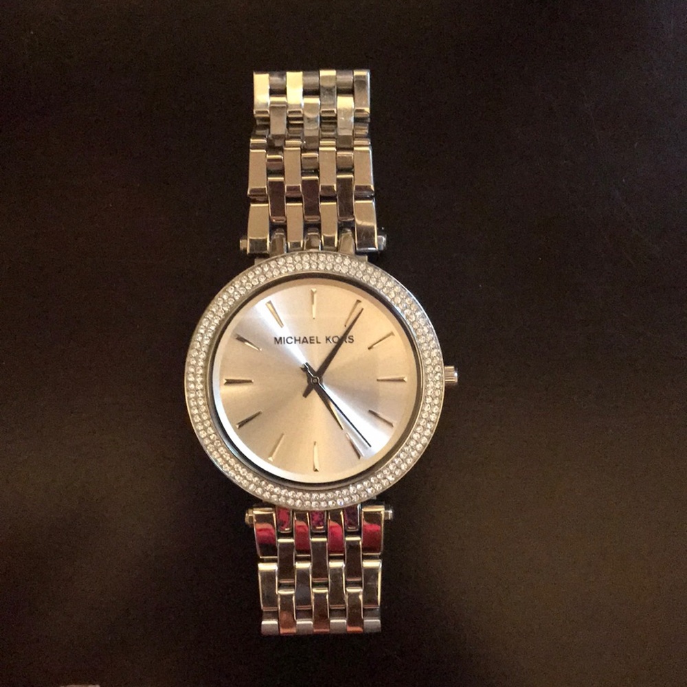 Silver and crystal Michael Kors watch